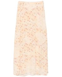 Ba&sh - Nattalina Floral-Print Midi Skirt - Lyst