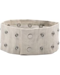 Rick Owens Concordians Strobe Neck Band Choker in Black for Men | Lyst