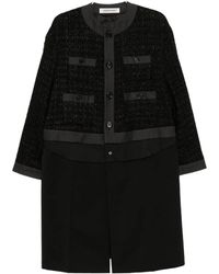 Undercover - Wool-Blend Tweed Coat - Lyst
