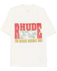 Rhude - The Desert Decides Logo-Print T-Shirt - Lyst