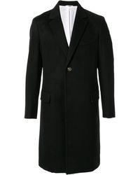 Calvin Klein Einreihiger Kaschmirmantel - Schwarz