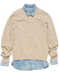 Acne Studios - Layered V-Neck Sweater - Lyst