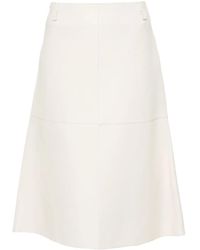 TOTEME - Leren Midi-Rok - Lyst