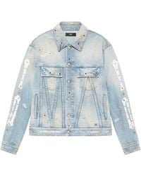 Amiri - Distressed-Effect Embellished Jacket - Lyst