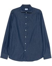 Aspesi - Chemise À Boutonnière Sur Le Devant - Lyst