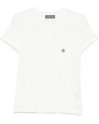 Lorena Antoniazzi - Libra Star-Embellished T-Shirt - Lyst