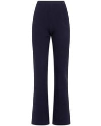 Twinset - Fine-Knit Flared Trousers - Lyst