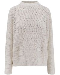 Brunello Cucinelli - Jersey Con Diseño Calado - Lyst