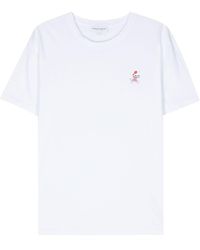 Maison Labiche - Motif-embroidered Cotton T-shirt - Lyst
