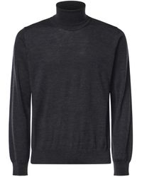 Alpha Studio - Pull En Laine À Col Roulé - Lyst