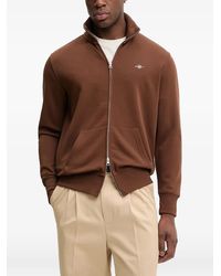 GANT - Zip-Up Sweater - Lyst