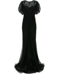 Victoria Beckham - シアーオーバーレイ ドレス - Lyst
