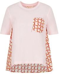 Marni - Printed Pocket Back T-Shirt - Lyst