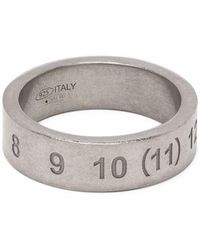 Maison Margiela - Ring mit eingravierten Nummern - Lyst