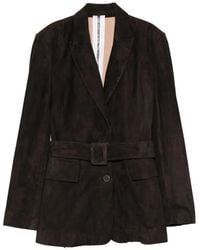 S.W.O.R.D - Belted Suede Jacket - Lyst
