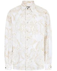 Roberto Cavalli - Patterned Long-Sleeve Shirt - Lyst