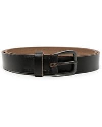 Yohji Yamamoto - Logo-Debossed Leather Belt - Lyst