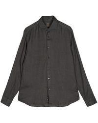 Altea - Cutaway-collar Linen Shirt - Lyst