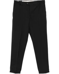 PT Torino - Elastic-Waistband Wool Trousers - Lyst