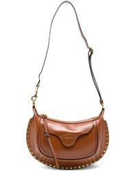 Isabel Marant - Moon Pocket Stud-Embellished Leather Shoulder Bag - Lyst