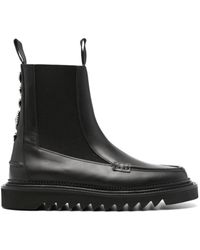Toga Virilis - Stud-embellished Leather Boots - Lyst