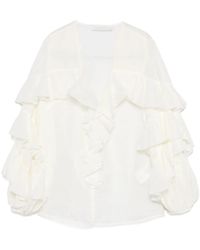 Zimmermann - ラッフル ブラウス - Lyst