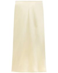 Another Tomorrow - Bias-Cut Midi Skirt - Lyst