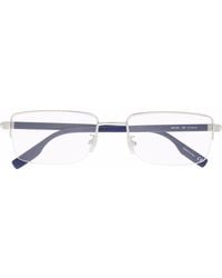 Montblanc - Matte-Effect Rectangle-Frame Glasses - Lyst
