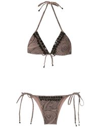 Amir Slama - Embellished Triangle Bikini Set - Lyst