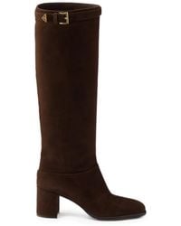 Prada - Suede Boots - Lyst