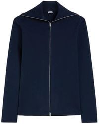 Jil Sander - Cardigan Technique À Fermeture Zippée - Lyst