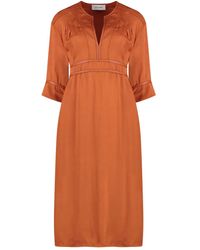Yves Salomon - Crepe Midi Dress - Lyst