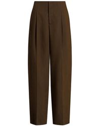 Alberta Ferretti - Pleated Trousers - Lyst