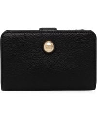Twinset - Logo-Plaque Pebbled-Effect Wallet - Lyst