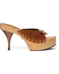 Versace - Platform Slides With Medusa Head - Lyst