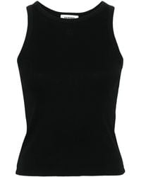 Sandro - Logo-embroidered Ribbed Tank Top - Lyst