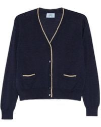Prada - Cárdigan con cuello en V - Lyst