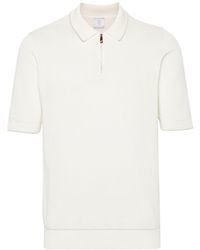 Eleventy - Short-sleeve Knitted Polo Shirt - Lyst