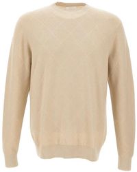 Diktat - Diamond-Knit Crew-Neck Sweater - Lyst