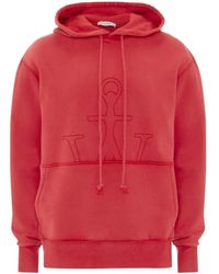 JW Anderson - Embroidered-Logo Detail Hoodie - Lyst