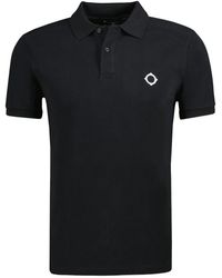 Ma Strum - Logo-Detail Polo Shirt - Lyst