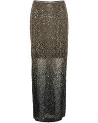 ROTATE BIRGER CHRISTENSEN - Beaded Maxi Skirt - Lyst