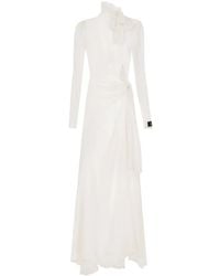 Dolce & Gabbana - Sheer Silk Maxi Dress - Lyst