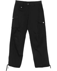 Ganni - Drawstring-Cuff Cargo Pants - Lyst