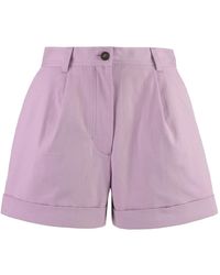 Maison Kitsuné - Pleat-Front Shorts - Lyst