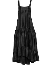 Azeeza - Griffon Pleated Silk Maxi Dress - Lyst
