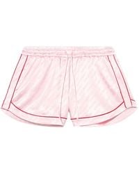 Off-White c/o Virgil Abloh - Sat Jacq Ow Text Piping Pajama Shorts - Lyst
