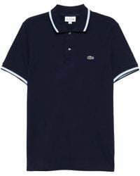 Lacoste - Logo-Appliqué Cotton Polo Shirt - Lyst