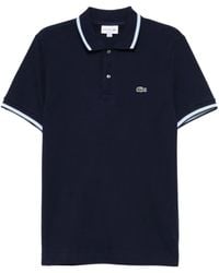 Lacoste - Polo En Coton À Logo Appliqué - Lyst