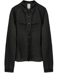 SAN263-1 - Waxed-Finish Embroidered Shirt - Lyst